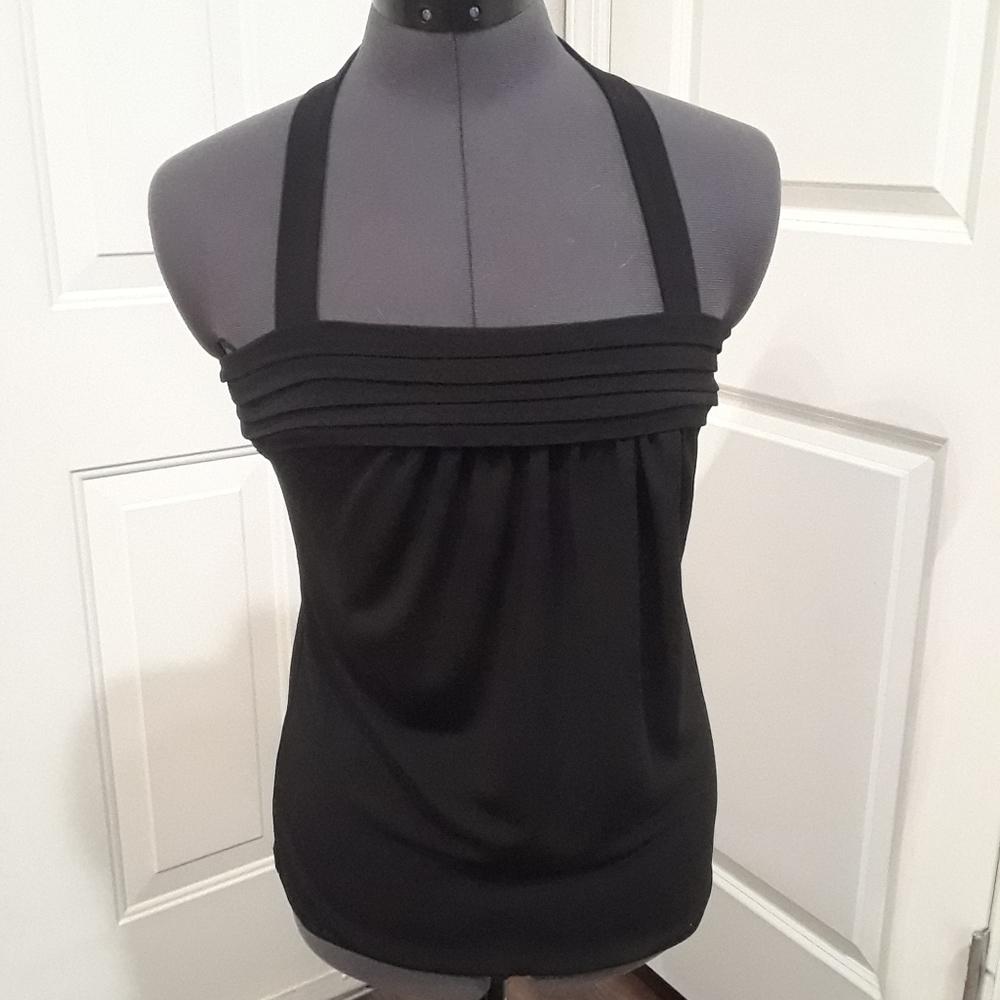 The Limited Black Halter Top